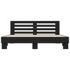 vidaXL Cadre de lit sans matelas noir 200x200 cm