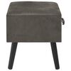vidaXL Table de chevet Gris 40x35x40 cm Velours