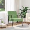 vidaXL fauteuil Vert clair 59 x 75 x 78 cm Velours