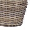 vidaXL Panier de Plante avec stockage 2 pcs Gris Rattan Lacak