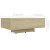 vidaXL Table basse Ch&ecirc;ne sonoma 85x55x31 cm Bois d'ing&eacute;nierie