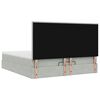 VidaXL Cadre de lit ottoman et matelas gris clair 180x200cm velours