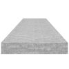 vidaXL &Eacute;tag&egrave;re murale flottante Gris b&eacute;ton 120x23,5x3,8 cm MDF