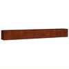 vidaXL Lit sur&eacute;lev&eacute; de jardin 360x40x40 cm acier corten