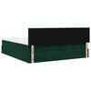 vidaXL Cadre de lit ottoman avec matelas vert fonc&eacute; 160x200 cm velours