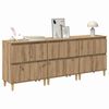 vidaXL Buffets 3 pcs Ch&ecirc;ne artisanal 60 x 35 x 70 cm Bois d'ing&eacute;nierie