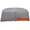 vidaXL Tente Tunnel Gris et orange 410 x 285 x 198 cm taffetas