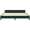vidaXL Cadre de lit sans matelas vert fonc&eacute; 160x200 cm velours