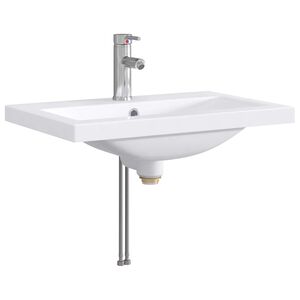 vidaXL Lavabo de salle de bains Chrome 61 x 40 x 16,5 cm m&eacute;tal