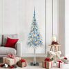 vidaXL Sapin de Noël avec 150 LED Blanc 150 cm PE et Acier