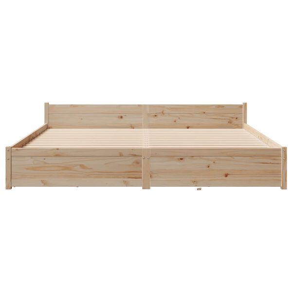 vidaXL Cadre de lit sans matelas 180x200 cm bois massif de pin