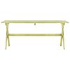 vidaXL Table de jardin 170x73x70 cm Bois de pin impr&eacute;gn&eacute;