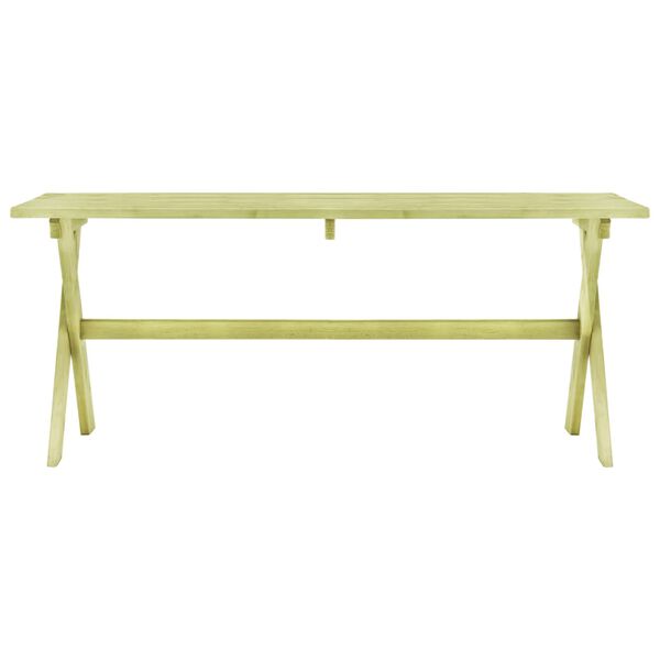 vidaXL Table de jardin 170x73x70 cm Bois de pin impr&eacute;gn&eacute;