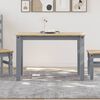 vidaXL Table &agrave; manger Panama gris 117x60x75 cm bois massif de pin