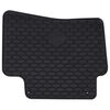 vidaXL Tapis de voiture 4 pcs Noir Caoutchouc