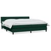 vidaXL Sommier &agrave; lattes de lit et matelas vert fonc&eacute; 180x220cm velours