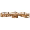 vidaXL Ensemble de canap&eacute;s d'ext&eacute;rieur 8 pc Naturel
