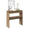 vidaXL Table console chêne artisanal 102x30x80 cm bois d'ingénierie