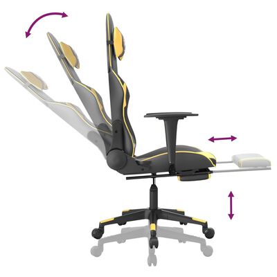 Chaise visiteur - Chaise de bureau - Fonction d'inclinaison - Simili cuir -  Wit