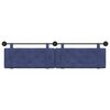 vidaXL T&ecirc;te de lit suspendue Bleu police 210 x 55 x 5 cm Velours
