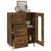 vidaXL Buffet chêne fumé 69,5x34x90 cm bois d'ingénierie