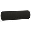vidaXL Canapé 2 places avec oreillers décoratifs noir 120 cm tissu
