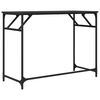 vidaXL Bureau noir 100x45x76 cm bois ingénierie acier enduit de poudre