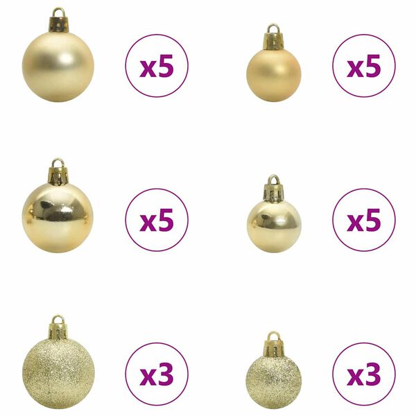 vidaXL Sapin de No&euml;l avec 300 LED avec support Rose 180 cm PVC