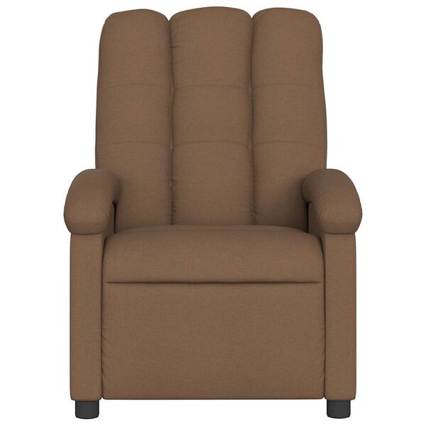 vidaXL Fauteuil de massage inclinable Marron Tissu