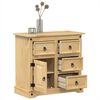 vidaXL Buffet Corona 80x40x75 cm bois massif de pin