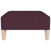 vidaXL Repose-pied Violet 78x56x32 cm Tissu