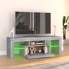 vidaXL Meuble TV avec lumières LED sonoma gris 120x35x40 cm