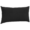 vidaXL Coussins de canapé 2 pcs Noir 80 x 40 cm tissu