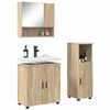 vidaXL Ensemble de mobilier de salle de bain 3 pcs Ch&ecirc;ne Sonoma