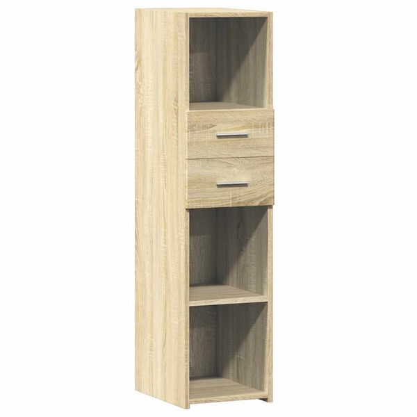 vidaXL Buffet haut ch&ecirc;ne sonoma 30x42,5x124 cm bois d'ing&eacute;nierie