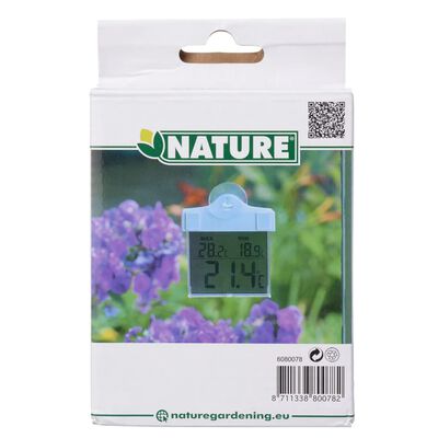 Nature Thermomètre numérique de fenêtre 13 x 10 x 3 cm