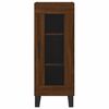 vidaXL Buffet Ch&ecirc;ne marron 34,5x34x90 cm Bois d'ing&eacute;nierie