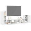 vidaXL Ensemble de meubles TV 4 pcs Blanc Bois d'ingénierie