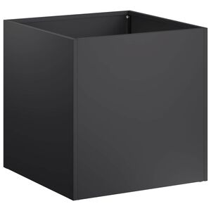 vidaXL Cache-pot de jardin Noir 35 x 35 x 35 cm Acier lamin&eacute; &agrave; froid