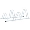 vidaXL Support de v&eacute;lo au sol autoportant pour 4 v&eacute;los acier galvanis&eacute;