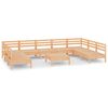 vidaXL Salon de jardin 10 pcs Bois de pin massif