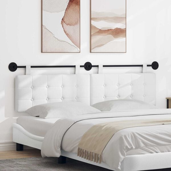 vidaXL T&ecirc;te de lit suspendue Montage mural tissu