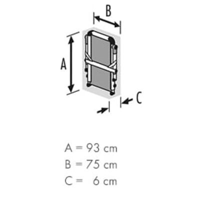 Plateforme d'escalier TP1 Aluminium - HAILO - Réglage flexible - 150 kg -  Cdiscount Bricolage