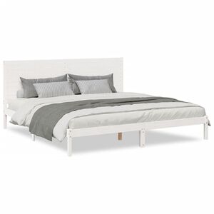 vidaXL Cadre de lit extra long sans matelas 200x220 cm bois massif