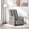 vidaXL Fauteuil de massage inclinable &eacute;lectrique Taupe Tissu
