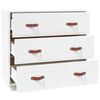 vidaXL Buffet Blanc 80x40x75 cm Bois massif de pin