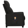 vidaXL Fauteuil de massage Noir Tissu