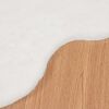 vidaXL Tapis en Fourrure Synth&eacute;tique de Lapin Olite Blanc 50 x 80 cm