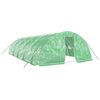 vidaXL Serre avec cadre en acier vert 50 m&sup2; 10x5x2,3 m