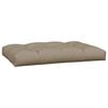 vidaXL Coussins de palette lot de 7 taupe tissu